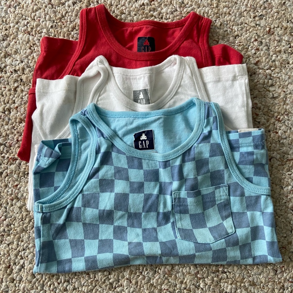 Gap Boys 4T Organic Cotton Tank Bundle
